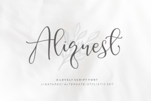 Aliquest Script: A Fresh Take on Handwritten Typography