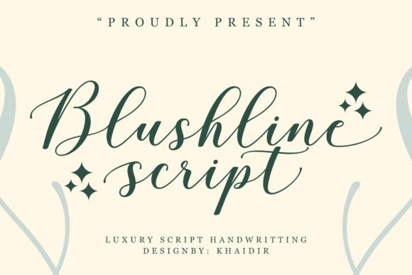 Blushline Script: The Sweet Calligraphy Font for Modern Designs