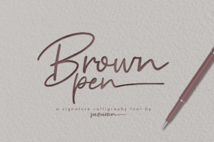 Brown Pen Script: A Fresh Approach to Elegant Handwriting