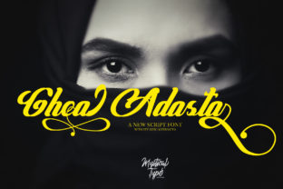 Discover the Ghea Adasta Script: A Modern Handwritten Typeface