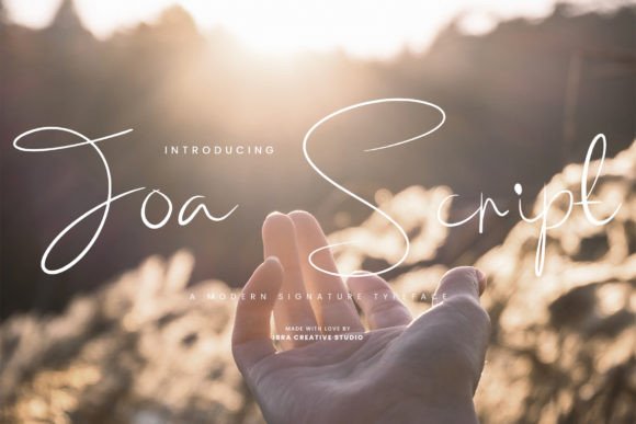 Joa Script: The Modern Signature Typeface for Personal Branding