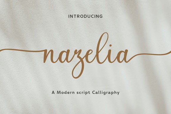 Nazelia Script: A Modern Calligraphy Font for Creative Projects