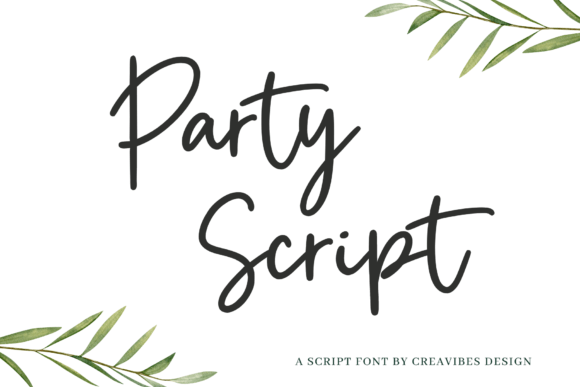 Party Script: A Handwritten Font for Celebrations