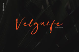 Velgiufe Script: A Classy Handwritten Font for Modern Designers